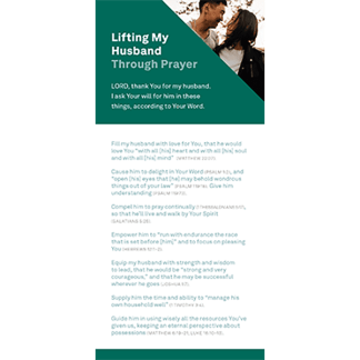 Lifting My Husband Through Prayer - Updated 2022